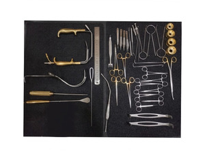 Juego de instrumentos para cirugía mamaria de 38 piezas, de alta calidad, reutilizables, manuales, para uso hospitalario, de acero inoxidable, para aumento de senos. - Product Image 1