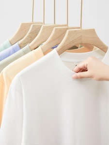 T-shirt respirant 100 % coton pour homme, coupe athlétique, léger, décontracté, sportif, basique, pour un usage quotidien - Product Image 3