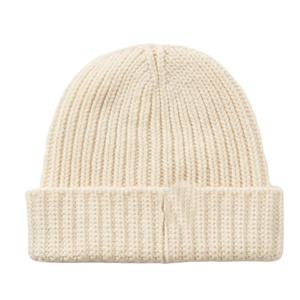 Bonnet en laine tricoté à la main unisexe, 100% laine, bonnet chaud et tendance, bonnet hip hop pour hommes et femmes - Product Image 3