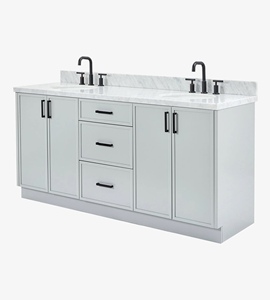 Mueble de Baño Keziah de 73 Pulgadas con Doble Lavabo, Solo Mueble, 4 Opciones de Acabado, Venta al Por Mayor, Fábrica en Vietnam - Product Image 2