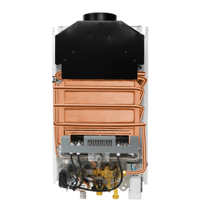 Chauffe-eau instantané au gaz 8L, échappement par conduit, cuivre naturel, sans réservoir, mural, pour usage domestique - Product Image 6