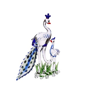 Tucán en Miniatura, Figuras de Arte en Vidrio Soplado a Mano, Animales, Aves Coleccionables, Regalo Decorativo, Ámbar Violeta - Product Image 6