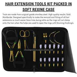 Kit de herramientas profesionales para extensiones de cabello, alicates removedores de microcuentas, herramienta de gancho para tirar del cabello de acero inoxidable y dedo de separación - Product Image 5