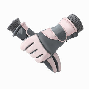 Gants de ski et de snowboard imperméables, sur mesure, en polyester respirant, compatibles avec les écrans tactiles, fermeture à boucle, pour hommes - Product Image 2