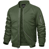 Veste bomber pour homme Eshel Intl, avec fermeture éclair, col montant, poignets côtelés, taille élastique, design personnalisé disponible, services OEM ODM
