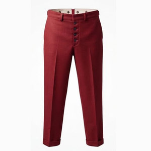 Reproduction de pantalon de combat allemand en toile droite légère, avec panneaux détaillés, poches pratiques et robustes. - Product Image 1