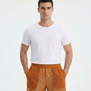 Pantalon de jogging en maille transparente personnalisé de qualité supérieure, coupe ample, avec design à jambe large - Product Image 3