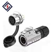 Connecteur d'alimentation circulaire LP12 à 2/3 broches, tout métal, étanche IP67, à bornes à vis, pour connexion de câble d'alimentation, directement de l'usine