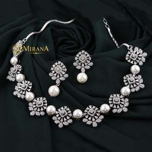 Ovie Pearl Designer Fine Jewelry Necklace Set - Product Image 2
