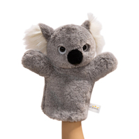 Ensemble de marionnettes à main en peluche, tigre, léopard, éléphant, grenouille, cochon, koala, jouets en peluche pour enfants, jouet en peluche de 25 cm