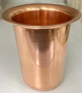 Verre à eau en cuivre de style contemporain, verre à eau en cuivre moderne, finition colorée, verre à eau en cuivre à usage personnalisé - Product Image 1