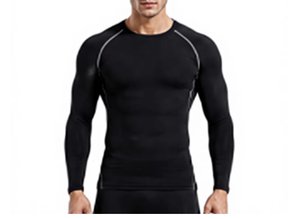 Camiseta de Compresión Deportiva de Manga Corta para Hombre, Ropa Deportiva de Entrenamiento, Camisetas de Compresión Personalizadas al por Mayor - Product Image 3