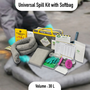 Kit Universal para Derrames de 30L, Caja Transparente, Kit de Limpieza de Derrames de Aceite y Químicos, Absorbente Industrial Portátil de Seguridad para Almacenes y Fábricas - Product Image 2