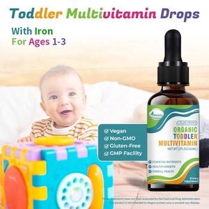 Meelefu Organics Multivitaminas para Niños Pequeños, Vitaminas Líquidas en Gotas para Niños, Apoyo Inmunológico y Bienestar General - Product Image 3