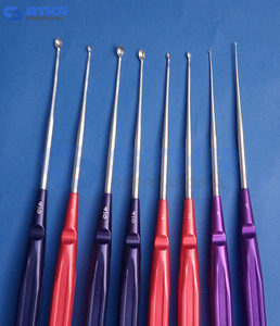 Curetas Cervicales para Ortopedia, Instrumentos Quirúrgicos para Columna Vertebral, Mejor Calidad, 8 Piezas - Product Image 5