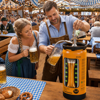 Fût à bière en plastique HDPE 20L Ecorekeg Édition Économique Durée de conservation 12 mois Résistance 15 bars Sans CO2 Outil pour la brassage et le stockage de bière artisanale