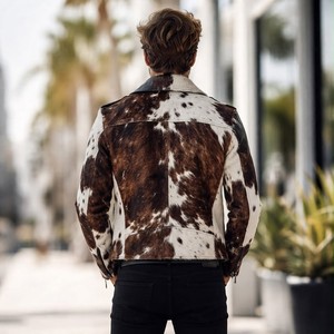 เสื้อแจ็คเก็ตหนังวัวลายสก็อตสำหรับผู้ชาย แบรนด์ LEATHER SPOT รุ่น Summer Biker ระบายอากาศได้ดี งานฝีมือระดับพรีเมียม ปิดด้วยซิป สวมใส่สบายๆ - Product Image 6