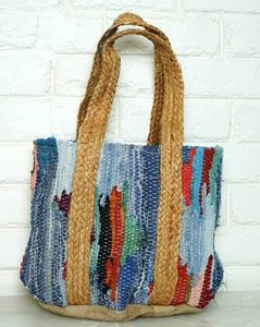 Sac fourre-tout bandoulière en coton tressé multicolore personnalisé pour femme, style bohème tendance 2026, fait main, avant-gardiste - Product Image 5