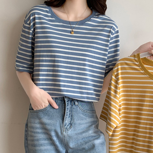 Camiseta Casual de Mujer, Cuello en V, Manga Corta, Ajustada, 100% Poliéster Jersey, con Plumas, Antiarrugas, Estilo Y2K, para Verano - Product Image 6