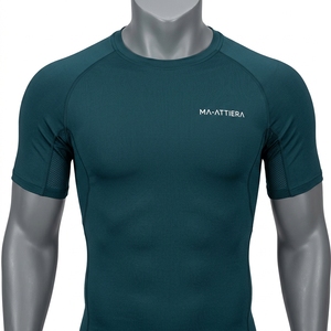Men Compression Shirt Short Sleeve Bape Style T Shirt for Men Apparel <b>Tshirt</b> Workout Fitness Athletic Sportswear Shirt - Product Image 3