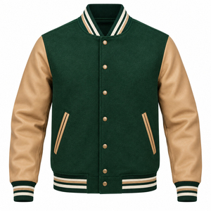 Chaqueta Varsity de Alta Calidad para Hombre, Estilo Urbano, Mangas Largas, Diseño Universitario de Béisbol, con Capucha Personalizada en la Parte Delantera, para Invierno - Product Image 5