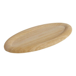 Bandeja Ovalada de Mármol y Madera de Teca, Decoración de Hogar de Piedra Natural de Lujo para Comedor y Sala de Estar, Moderna y Resistente al Fuego - Product Image 2