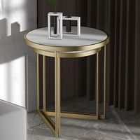 Meuble de luxe moderne en métal de qualité supérieure, écologique, plaqué or, table d'appoint ronde, armoire pour salon et salle de séjour