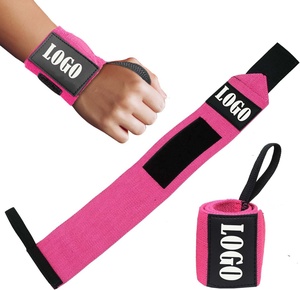 Muñequeras profesionales de alta resistencia con lazo para el pulgar, soporte de seguridad para entrenamiento para culturismo y entrenamiento de fuerza para levantadores de pesas - Product Image 1