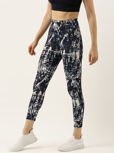 Leggings de yoga sans couture pour femmes, imprimés numériquement sur mesure, taille haute, avec motif forestier, élastique à la taille - Product Image 3