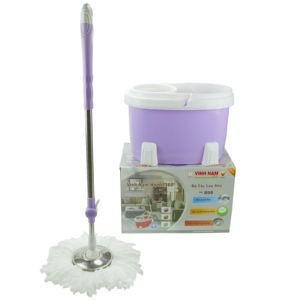 Juego de Mopa y Cubeta con Rotación de 360 Grados, Mopa de Microfibra, Fácil de Limpiar, para Limpieza Rápida de Pisos, Cocina y Baño - Product Image 1