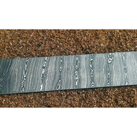 Burraq OEM Couteau à fabriquer sur mesure en acier Damas de 12 pouces, lame non réglable sans manche, 1 lame personnalisée