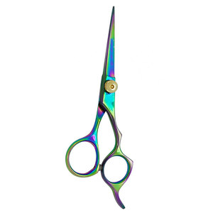 Hair Scissors German Stainless Steel Sharp <b>Blade</b> Medium Handle Multi Color Professional <b>Barber</b> Salon Scissors Gold Screw Hair - Product Image 2