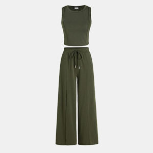 Robe pull en maille côtelée rose unie à col rond et manches longues pour femme, coupe ample, longueur midi, collection hiver Crest Knit - Product Image 5