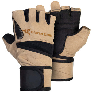 Gants de musculation personnalisés légers à demi-doigts en spandex antidérapants avec fermeture à lacets pour l'entraînement physique unisexe - Product Image 1