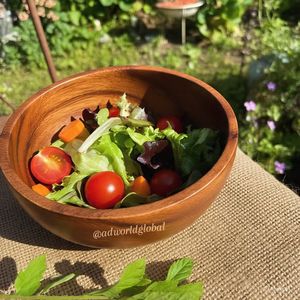 <b>High</b> Demand Wooden Serving Bowl Acacia Salad Fruit Bowl for <b>Kitchen</b> Dining <b>Table</b> Eco Friendly Food Safe Factory Bulk Supply Home - Product Image 3