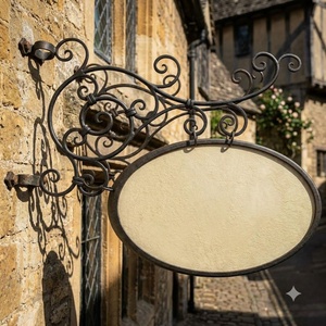 Custom Modern Eco-friendly Wrought Iron House <b>Number</b> Plate Weatherproof Outdoor Screwed Metal <b>Door</b> Sign Decorative Address - Product Image 2