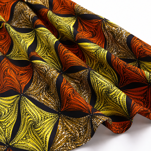 Tela Africana Estampada al por Mayor, Textil de Algodón Ankara, Tela Batik Colorida para Vestidos Tradicionales, Prendas de Moda - Product Image 5