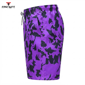Shorts de sport décontractés de style nouveau, motif uni, tissu en nylon et coton, imperméable, respirant, séchage rapide, en solde - Product Image 3