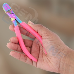 คีมต่อผมมืออาชีพ ทนทาน ใช้ซ้ำได้ ขนาด 4 มม./6 มม. สแตนเลสสตีลสีรุ้ง สำหรับไมโครริง ใช้ในเชิงพาณิชย์ รับสั่งทำ - Product Image 6