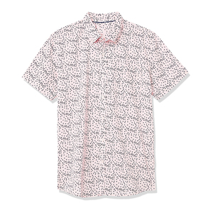 เสื้อเชิ้ตแขนสั้นลายจุดสีขาวสำหรับผู้ชาย ผ้าฝ้าย 100% ระบายอากาศได้ดี สไตล์ลำลองสำหรับฤดูร้อน - Product Image 2