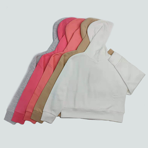 Sudadera con capucha para mujer, de color sólido, de algodón, tejida, informal, de manga larga, para otoño - Product Image 6