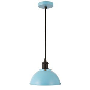 Lampe suspendue en métal bleu au design créatif, luminaire de plafond, abat-jour rond en forme de dôme, pour la cuisine, la décoration intérieure, éclairage léger pour la maison - Product Image 2