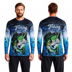 Chemise de pêche en haute mer UPF 50+ Blue Marlin, imprimée par sublimation, respirante, séchage rapide, manches longues, vêtement de performance - Product Image 5