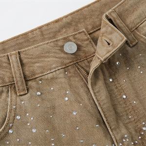 Custom Premium Quality <b>Denim</b> Short For Men Custom <b>Denim</b> Shorts With High Quality Breathable <b>Material</b> Comfortable Regular Fit - Product Image 4