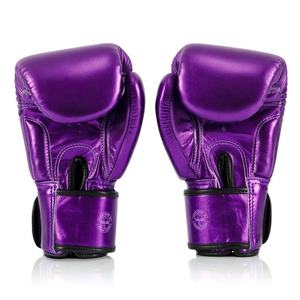 Guantes de Boxeo Fairtex al por Mayor - Nuevo Diseño Verde/Morado/Rojo Brillante Personalizados para Muay Thai, Cuero Genuino de Alta Calidad, Absorben la Humedad - Product Image 4