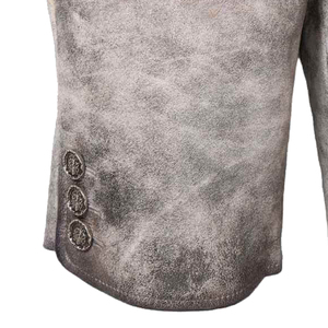 Oktoberfest German High Quality Bavarian Leather Shorts Knee Length Brown Long Lederhosen Solid Pattern <b>Mesh</b> Cargo Style Shorts - Product Image 3