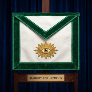 Fabricante Personalizado de Delantales Masónicos con Bordado de Hilos de Oro y Plata, Fábrica de Regalía, Venta al por Mayor, Uniformes de Logia a Medida, Servicio OEM ODM - Product Image 4