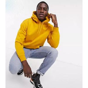 High Quality Men's Cotton Pullover Hoodie Quick Dry Breathable and <b>Thick</b> <b>Fleece</b> for Winter Drop Shoulder Design Wholesale - Product Image 4