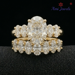 Bague de fiançailles en or 14 carats, diamant poli brillant, alliance moderne, bijoux fins pour femmes, mode quotidienne - Product Image 1