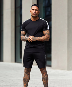 Camisetas Personalizadas con Logotipo para Hombre, 100% Algodón, Camisetas de Alta Calidad y Peso Pesado, Conjunto de Dos Piezas - Product Image 5